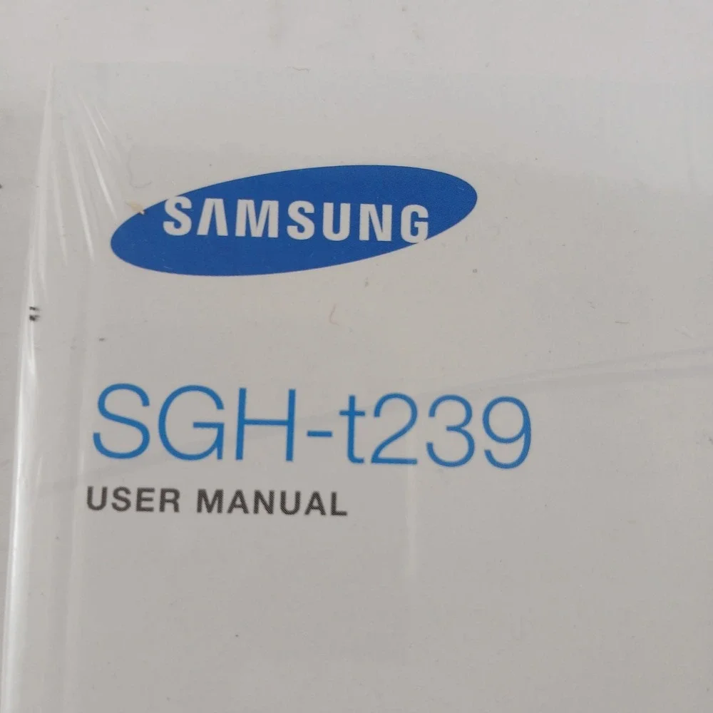 Samsung SGH-t239 User Manual Only English And Spanish 2009 Sealed New
